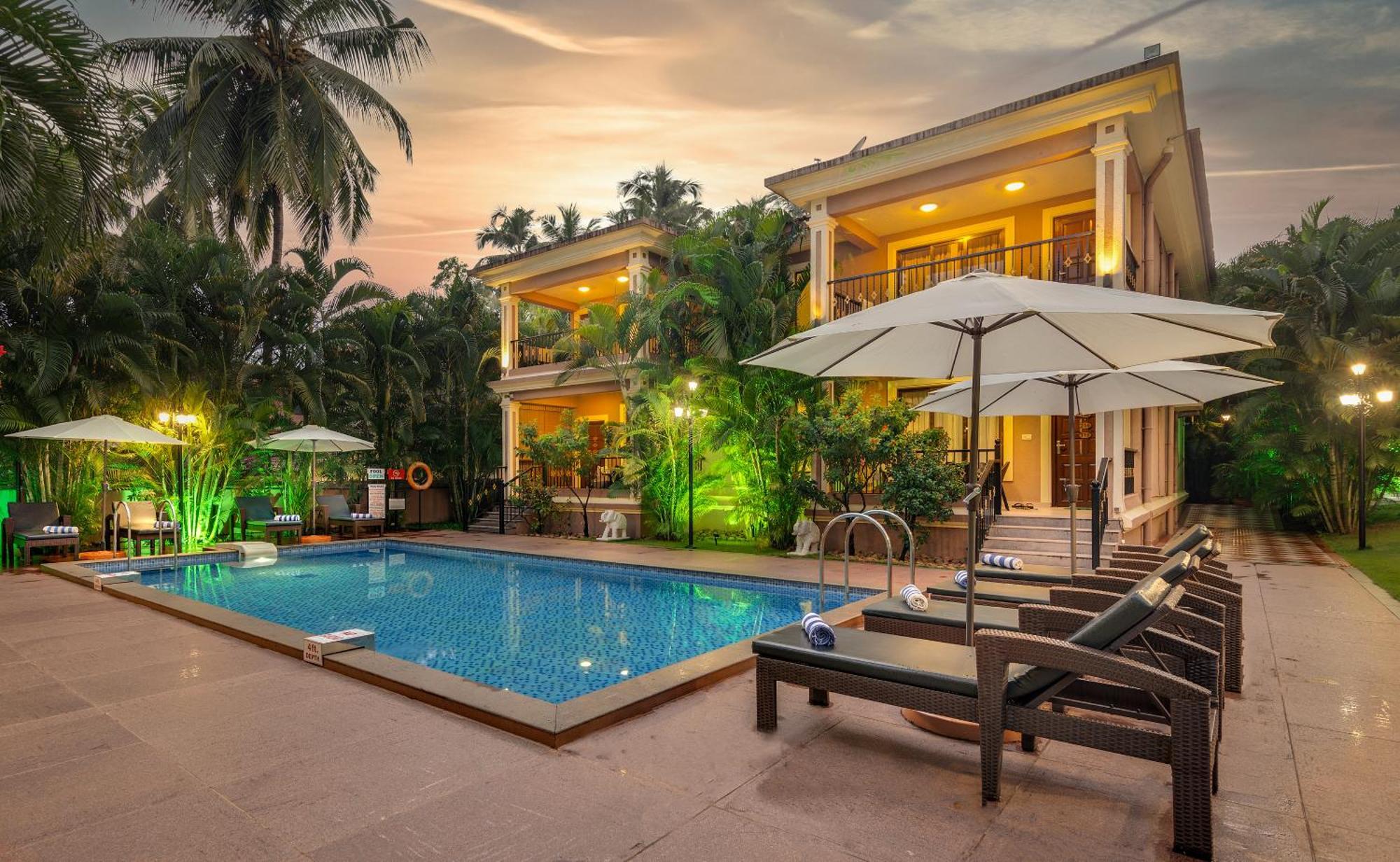 Seashell Suites And Villas- Candolim Goa Exterior foto